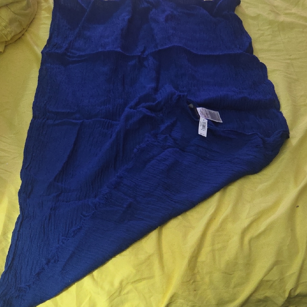 Banana Republic Royal Blue Scarf 75"x26"